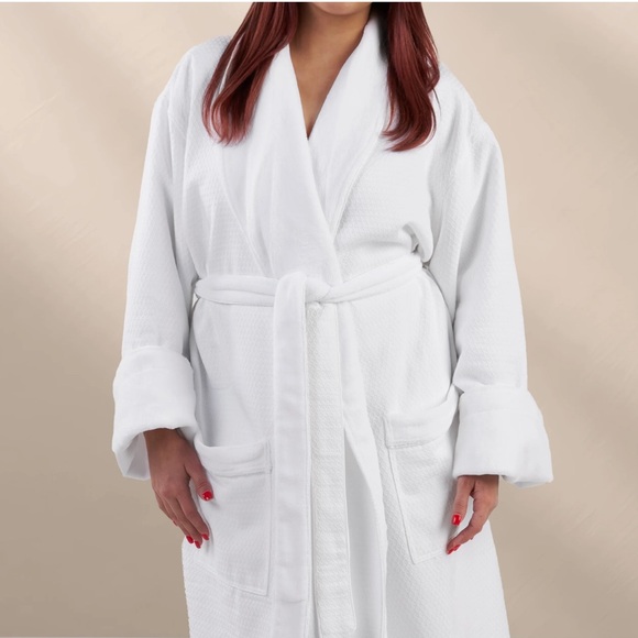 Sobel Westex Other - Spa Glow Waffle Urban White Diamond Jacquard Bathrobe